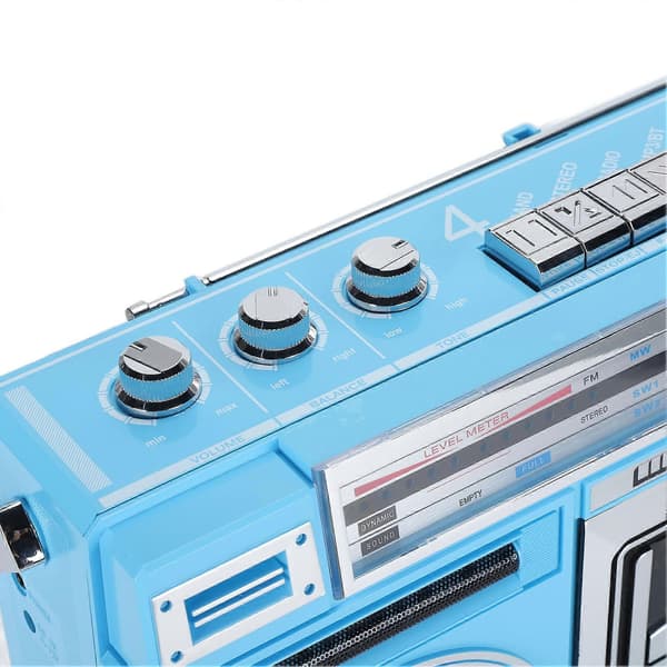 Bluetooth kassettspiller FM MW SW1 SW2 4-bånds retro kassettspiller opptaker for eldre barn