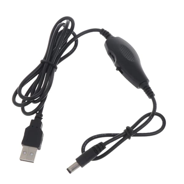 5V USB hane till hona förlängningskabel med hastighetskontroll och ON OFF-brytare