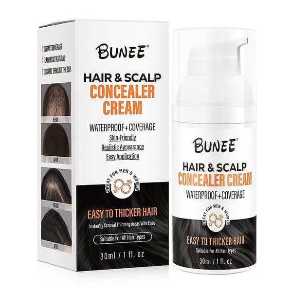 [2F]1-3 st. Hårconcealer-kräm, Vattentät och svettresistent hårconcealer för män, Rotfyllande kräm, Hår- och hårbottenconcealer-kräm, 30ml 1pc