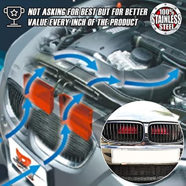 For E90 E91 E92 E93 335i 330i-E84 Bil Dynamisk Luftinntak Ram-Air Kaldluftinntak Red