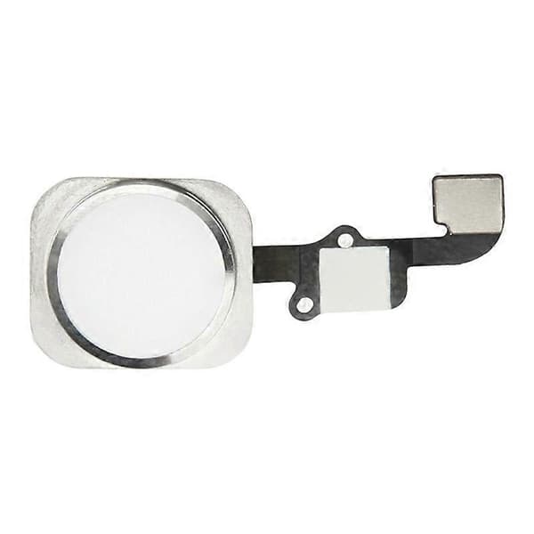 (Ny) Hjemknapp Flexkabel for iPhone 6 & 6 Plus, støtter ikke fingeravtrykksidentifikasjon Silver