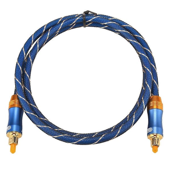 EMK LSYJ-A010 1m OD6.0mm Gullbelagt Metallhode Toslink Mann til Mann Digital Optisk Lydkabel Not Specified