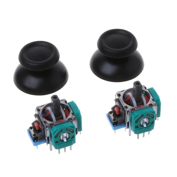 Joystick reparationsværktøj til controller Thumbstick udskiftningsreparationssæt Svart
