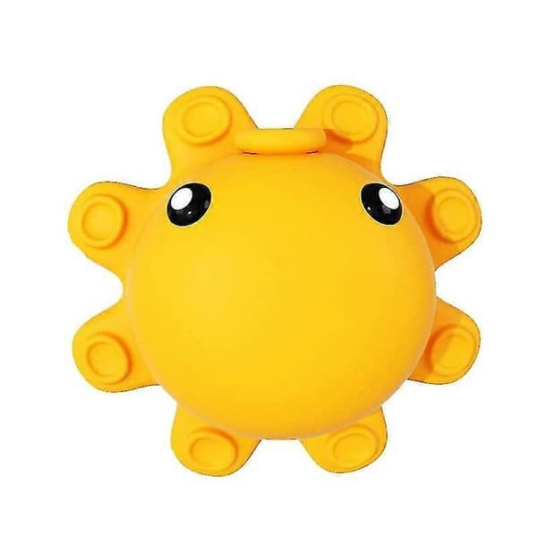 Badkar Överflödesavloppsrörskydd Blötlägg Silikon Tecknad Badrum Bläckfiskmodell[2F] Yellow