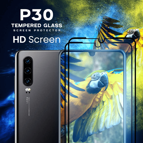 2-Pack HUAWEI P30 Skærmbeskyttelse - Hærdet Glas 9H - Super kvalitet 3D—dt