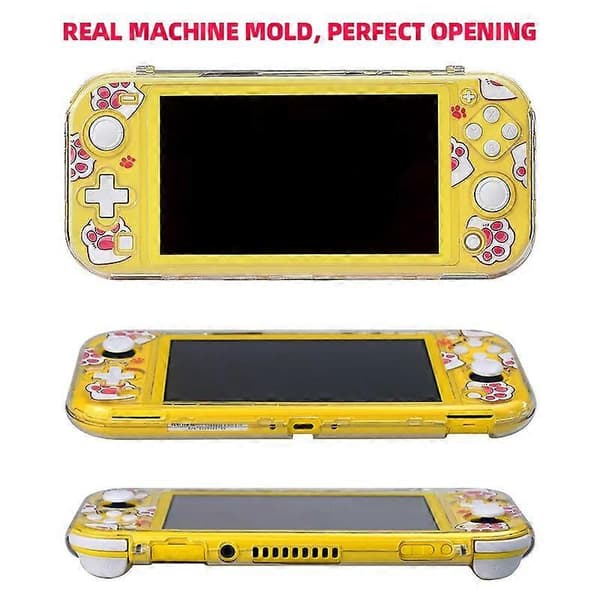 DATA FROG Halkskyddande väska kompatibel-Nintendo Switch Lite Klart hårt skal för NS Switch Lite speltillbehör A set E