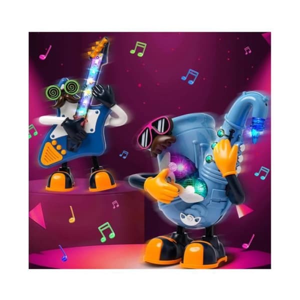 [2F]Elektrisk dansende legetøj - Uspecificeret - Saxofon - Dynamisk musik - Farverige lys - Justerbar lydstyrke