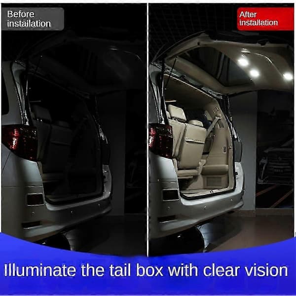 Bil bakre bagasjeromslampe atmosfærelys for Alphard Vellfire
