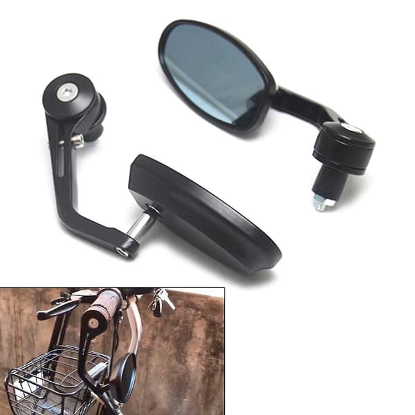 2 st motorcykel backspegel skoter cykel backspeglar 22 mm sidospegel Blue