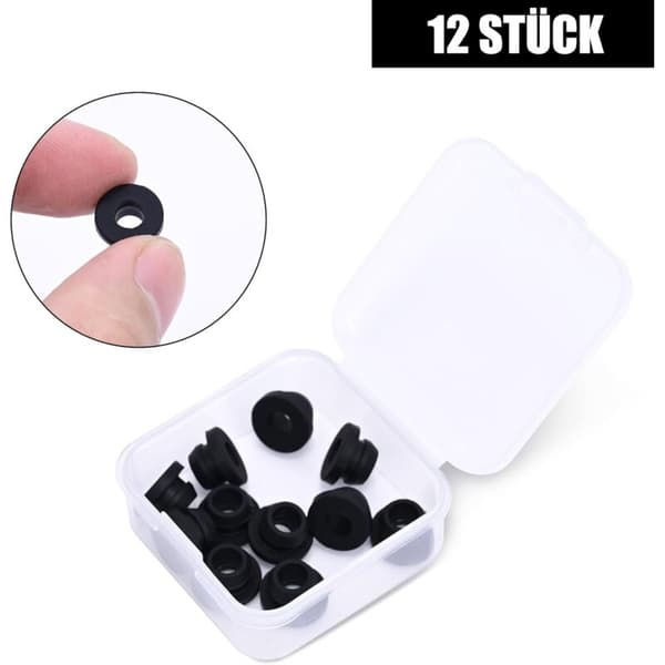 12 stk. gummiendestykker rustfri beskyttelse til Dometic campingovne 5 mm—dt