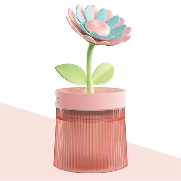 [2F] Luftfukter Bærbar USB Aromaterapi Maskin Tåkeprodusent Blomsterluftfukter Grønn Green