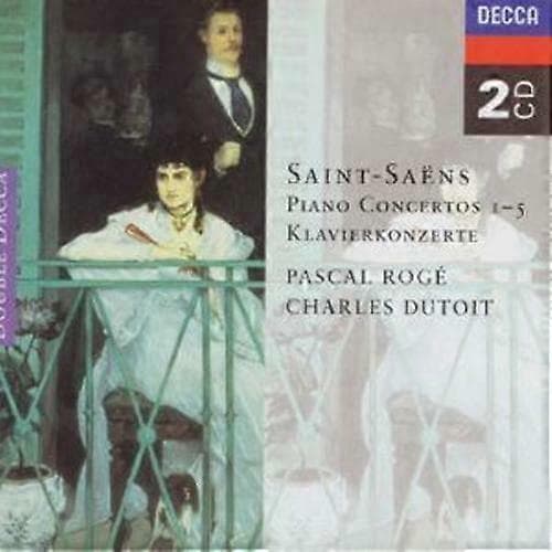 Camille Saint-Saëns Pianokonsertot 1 - 5 CD 2 levyä (1995) CD CD