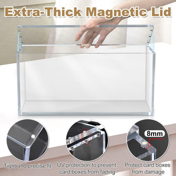 Prismatic Evolutions SPC akrylmonter kompatibel med Prismatic Evolutions Super-Premium Collection Box, 8+5 mm tykk klar akryl SPC Acrylic Display Case