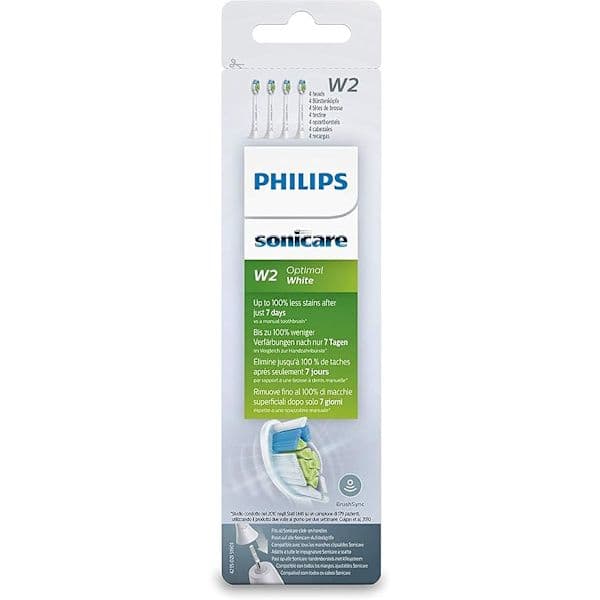 4 vaihtoharjaspäätä Philips Sonicare W2 White -hammasharjaan White W2
