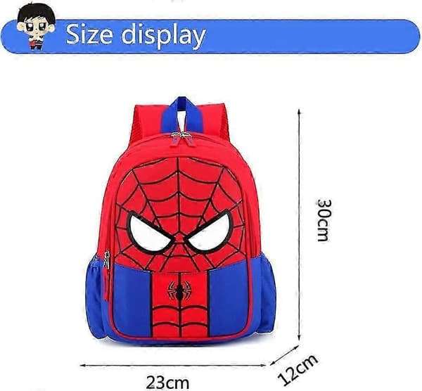 Spiderm Tryckt Ryggsäck Student Skolväska