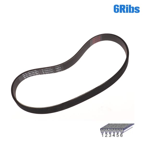 Kilerem PJ457 180J Gummirem 3/4/5/6 Ribber til DIY RC Motor 6