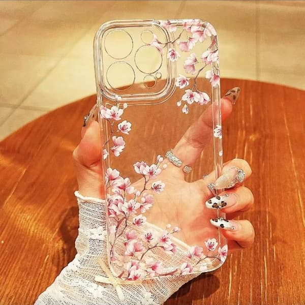 iPhone 6 Plus-deksel – Mykt TPU vanntett og støtsikkert beskyttelsesdeksel med blomsterdesign for kvinner iPhone 6 Plus