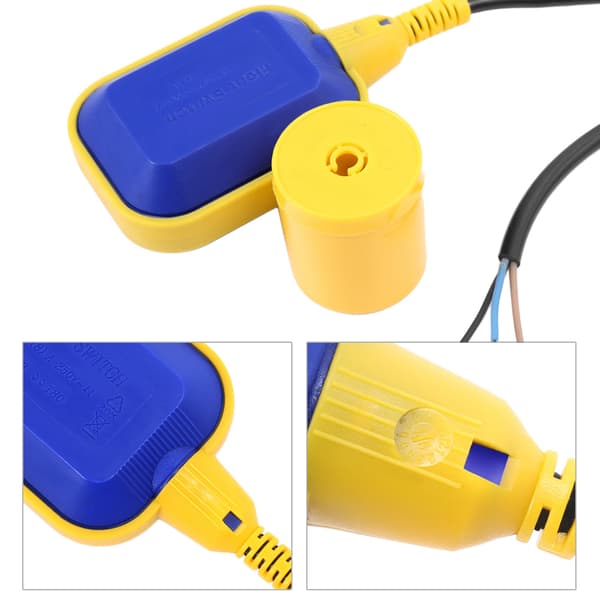 [2F]1 stk. flydekontakt 5m kabel automatisk styring pumper dykpumpe