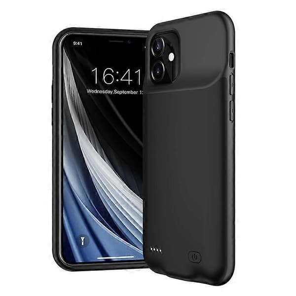 6800mAh oppladbart batteri mobiltelefonladerdeksel kompatibelt med iPhone 12 mini 5,4 tommer Black