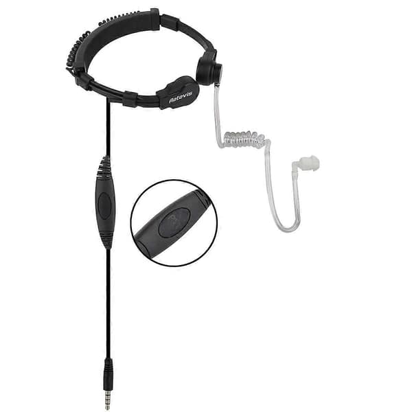 【2F】R-151 1-stifts 3,5 mm strupmikrofon med hörsnäcka