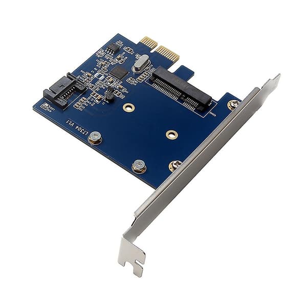 PCIe X1 til MSATA SSD + SATA3.0 utvidelseskort PCI for Express Mini SATA SSD-adapter