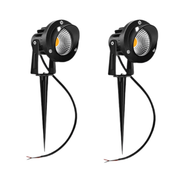 Utendørs LED-spotlight 7W 220V COB-chip, Innfelt LED-spotlight for hage—dt
