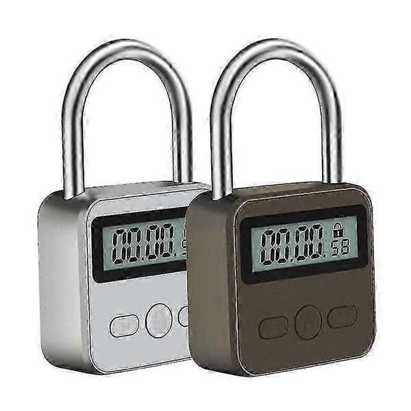 Smart tidslås, max 99 timmars tidslås med LCD-display multifunktionell elektronisk resetimer (vitt hjärta)