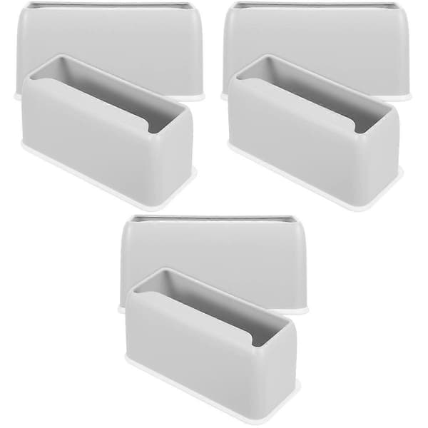 Plastkattespadeholder for kattebekvemmelighet 6 stk grå farge