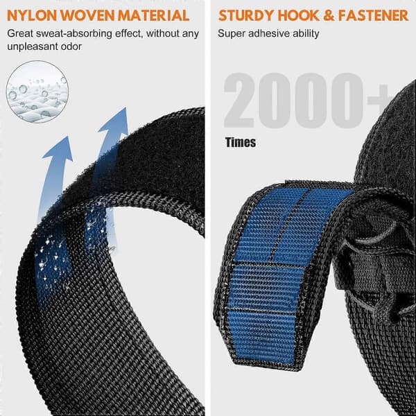 26 mm kellonranneke Garmin Fenix 8 51mm 7X 6X 5X Quick Release Nylon Magic Tape -ranneke - Midnight Blu Multicolor—2f Multicolor Midnight Blue