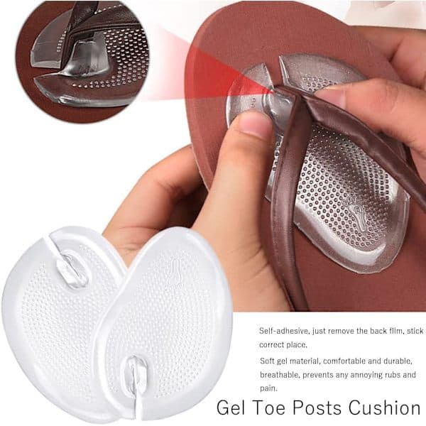 [2F]4st/2par Flip Flop Sandal Pads Flip Flops Slitstark Tåskydd Gel Tåstolpe Matta