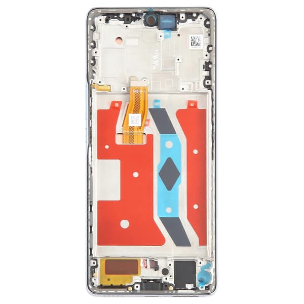 (Ny) For Honor Magic5 Lite KOMPATIBEL LCD-skjerm Digitizer komplett montering med ramme Silver