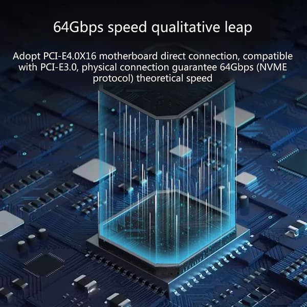 M.2 til PCIe-adapter PCIe 4.0 x16 NVMe SSD PCIe-adapter M.2 SSD-adapter for Win A