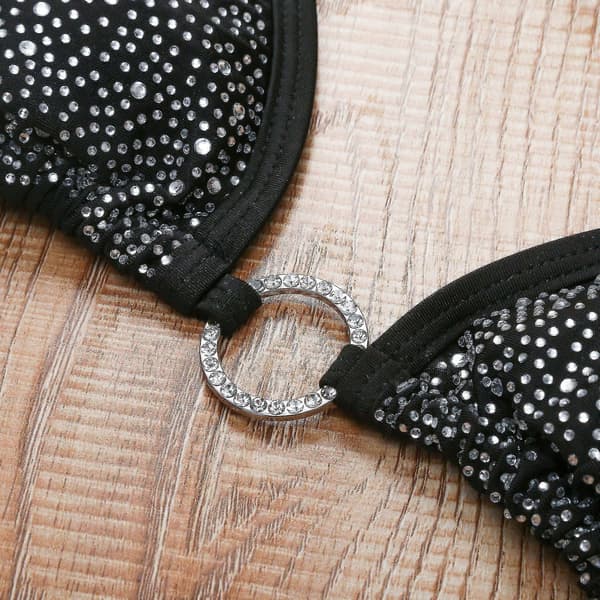 Naiset Kiiltävä Bikini Micro Seksikäs String Kaksiosainen Uimapuku Naisen String Uima-asu