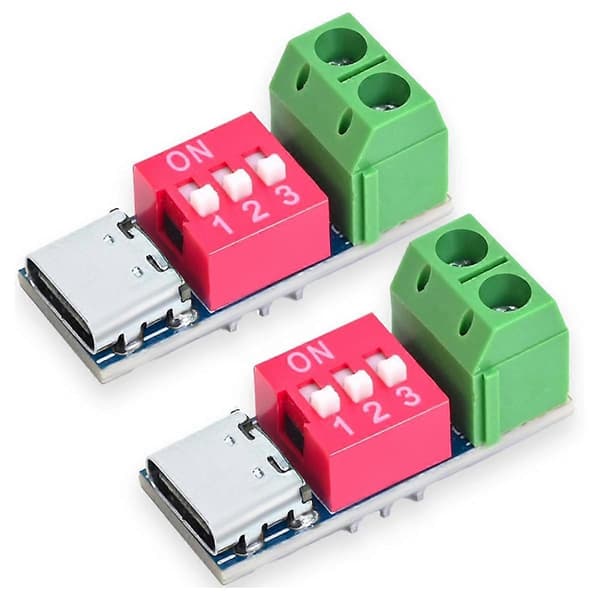 USB-C PD Trigger Board -moduuli PD/QC-syötti pikalataus USB Type-C - 12V nopea laturi virta O 2pcs