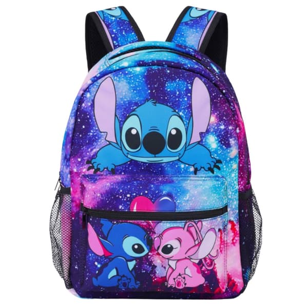 Lilo og Stitch-rygsæk til skole, by, rejser, rummelig
