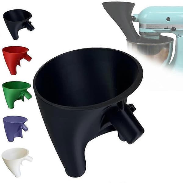 Meltragt til køkkenmaskine til KitchenAid Artisan Ksm150, vippelig pulvertragt i plast med let-hældningsdiameter A2