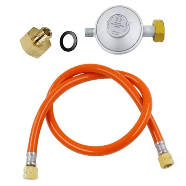 [2F]Slitesterk gassregulator, 1/2 tommers adapter, del, metallslangekoblinger