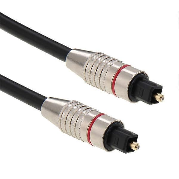 Digital lyd optisk fiberkabel Toslink M til M, OD: 5.0mm, lengde: 1.5m Not Specified