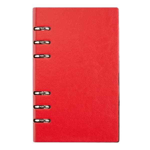 Løsbladet A6 Notesbog Journal Planner Skole Kontorartikler Papirvarer Red