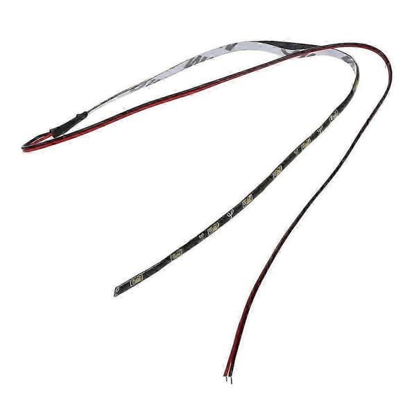 2x 30CM 15 SMD Side-emitting Side Shine Glow Fleksibel DRL LED Strip Lys Hvit White