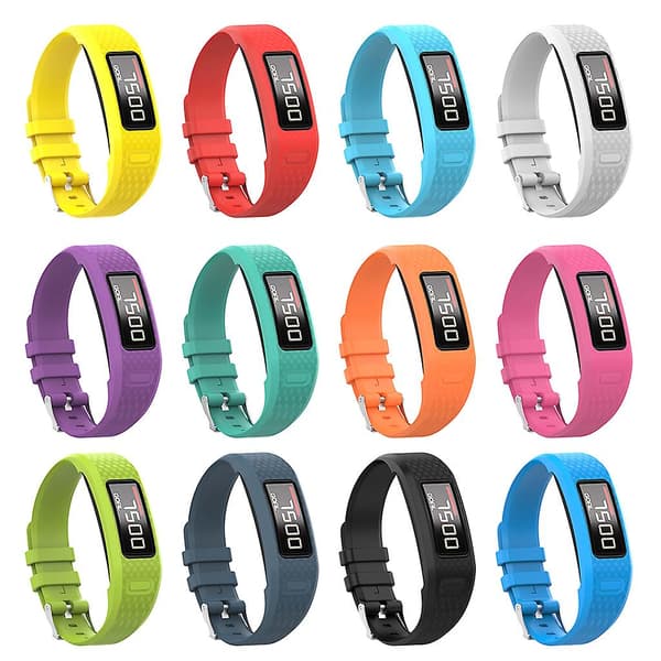 Vivofit 1/2 silikoninen kellon ranneke, kulutusta kestävä Red
