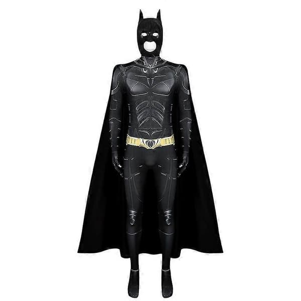 Batman Cosplay Kostume Voksen Jumpsuit (uden maske)