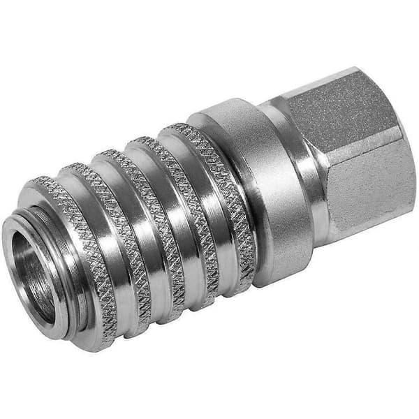 PD242-serien PD Stål Hydraulisk Testport och Diagnostikutrustning Snabbkoppling med Invändig Rörgänga Silver