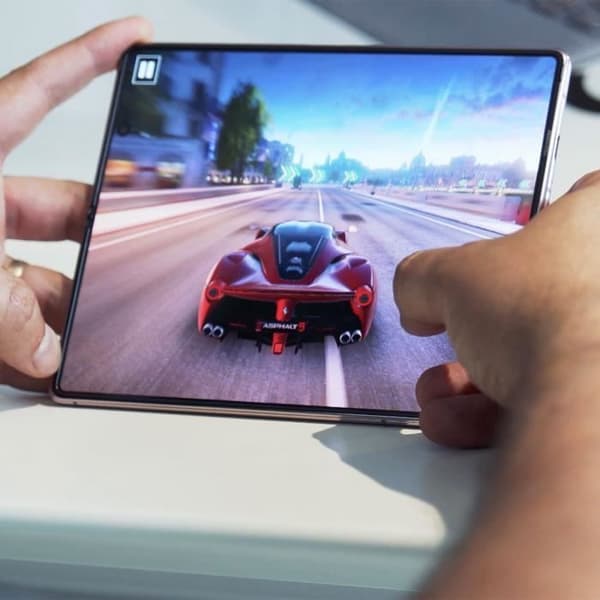 Internt batteri - SAMSUNG - Galaxy Z Fold 2 - 2275 mAh + 2155 mAh - Lithium-ion - Sort Svart