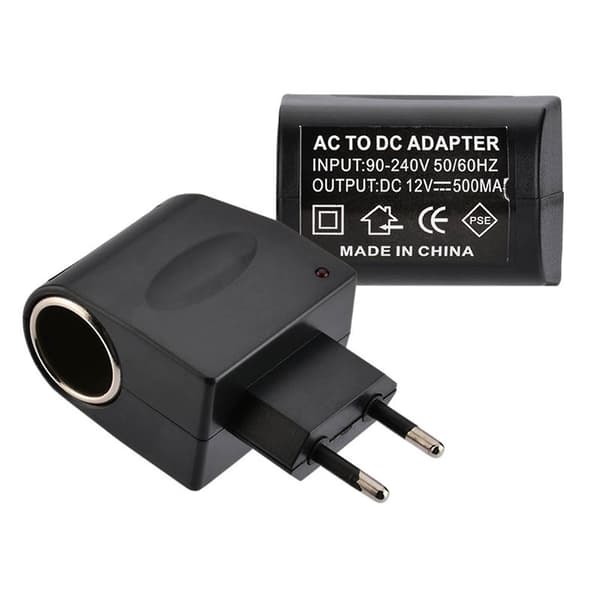 AC 220V til DC 12V strømplugg sigarettenneromformeruttak for bilduft