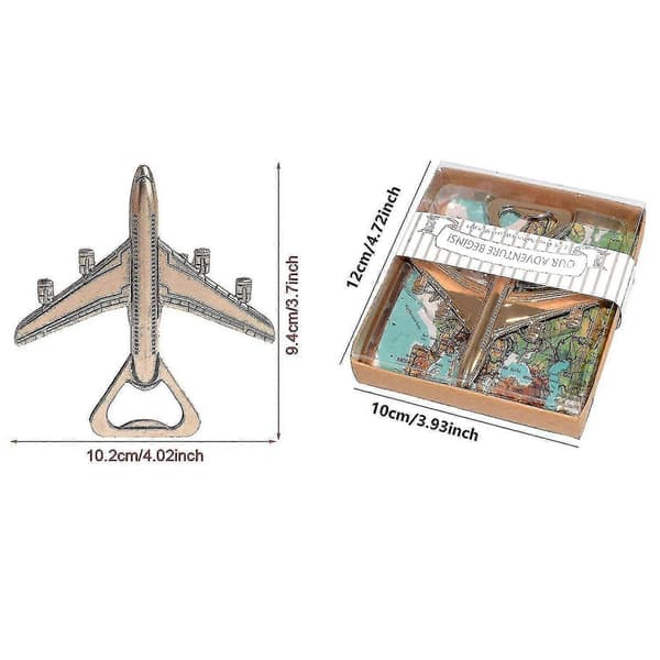 Förpackning med 12 flygplansflasköppnare presentförpackning flygplan resor[2F]