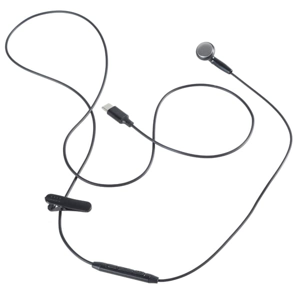 [2F]Enkel-sidig Mono Hörlur Mono Trådbundet Headset USB Typ C Hörlurar