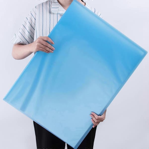 A2 A3 4K Displaymapper Presentasjonsmappe med Plastlommer Porteføljemappe for Kontor Transparent yellow A2 20 pages