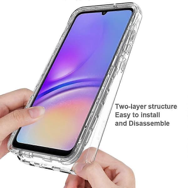 (Nytt) Støtsikkert klart gradient PC + TPU-telefondeksel For Samsung Galaxy A05