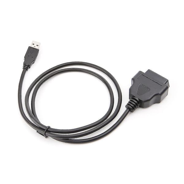 16-pins OBD2 til USB-port ladekabeladapterkontakt Diagnostisk verktøy